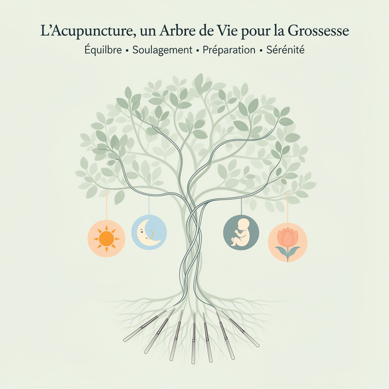 Infographie : acupuncture grossesse