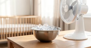 Canicule : 5 astuces avec des glaçons pour rafraîchir la chambre de bébé